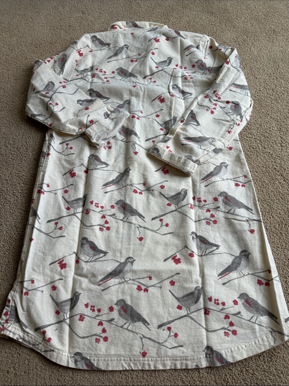 Garnet Hill flannel nightshirt - Picture 6 of 7